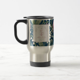 Taza De Viaje Personalized May Birth Flower