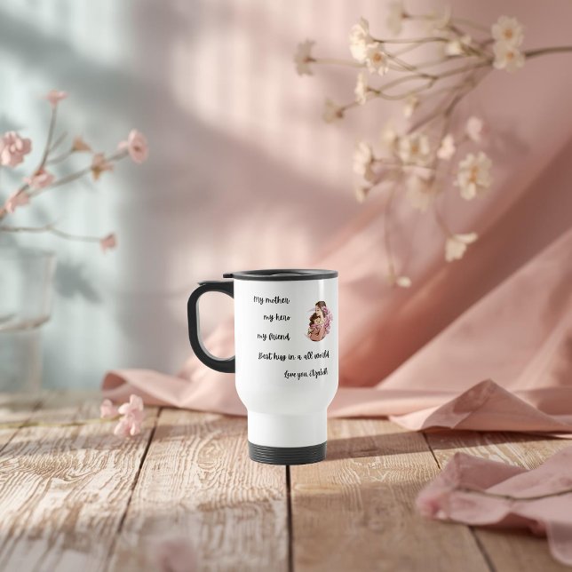 Taza De Viaje Personalized Mother's Day Mom's Hug Travel Mug (Subido por el creador)