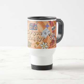 Taza De Viaje Personalized Name Retro Pop Are You Ready Design