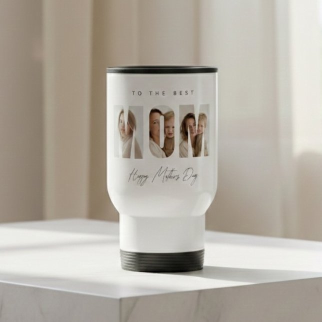 Taza De Viaje Personalized Photo MOM | Custom Mother’s Day Gift (Subido por el creador)