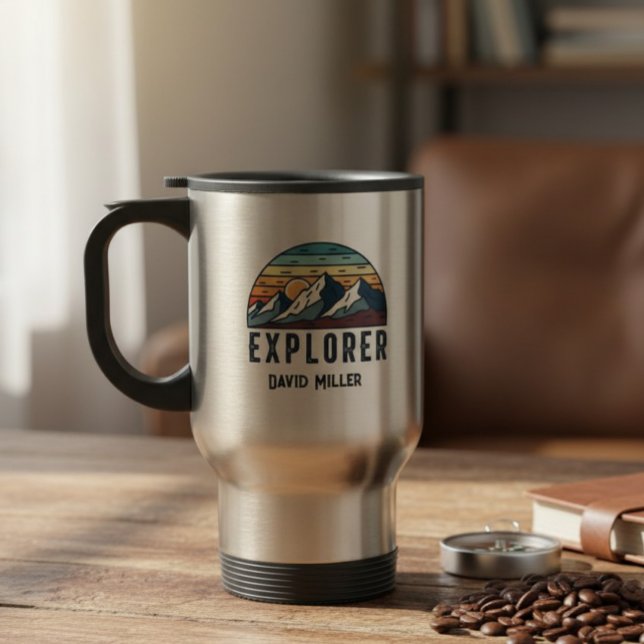 Taza De Viaje Personalized Thermal Travel Mug | Explorer Mug  (Subido por el creador)
