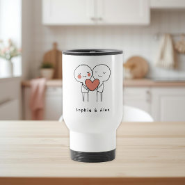 Taza De Viaje Personalized Valentine’s Couple Matching