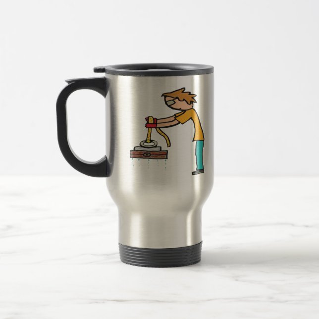 Taza De Viaje Pesca de imanes (Izquierda)