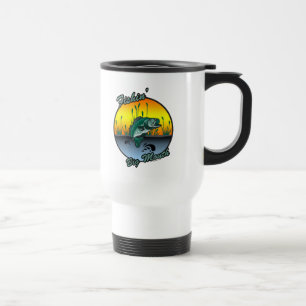 Taza De Viaje Pesca de los grandes Camisetas de la pesca de la b