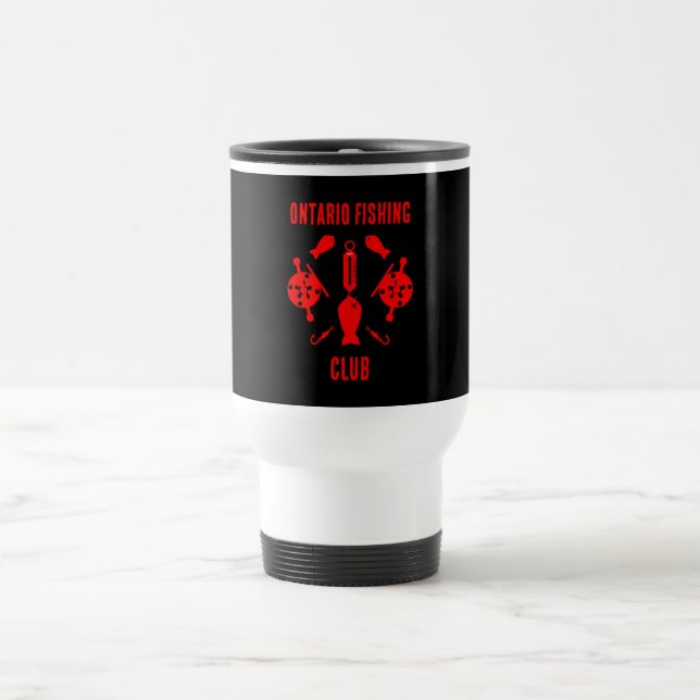 Taza De Viaje Pesca de salmón Canadá (Centro)