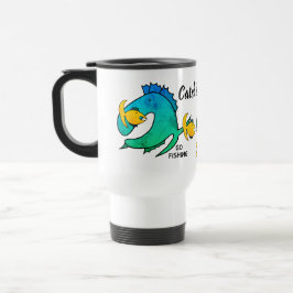 Taza De Viaje Pesca desaparecida Captura y Comida