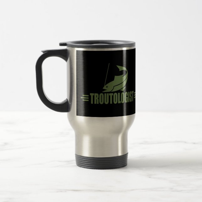 Taza De Viaje Pesca divertida de truchas (Izquierda)