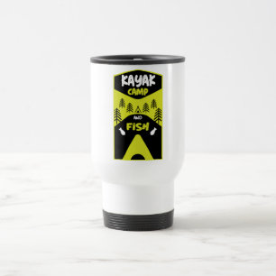 Taza De Viaje Pescado de Kayak y regalos de viaje de pesca en el