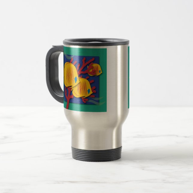 Taza De Viaje Pescado tropical (Anverso izquierdo)