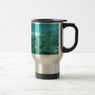 Taza De Viaje Pescador y sospechoso... imagen submarina.