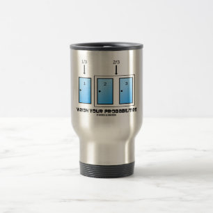 Taza De Viaje Pese sus probabilidades (tres puertas)