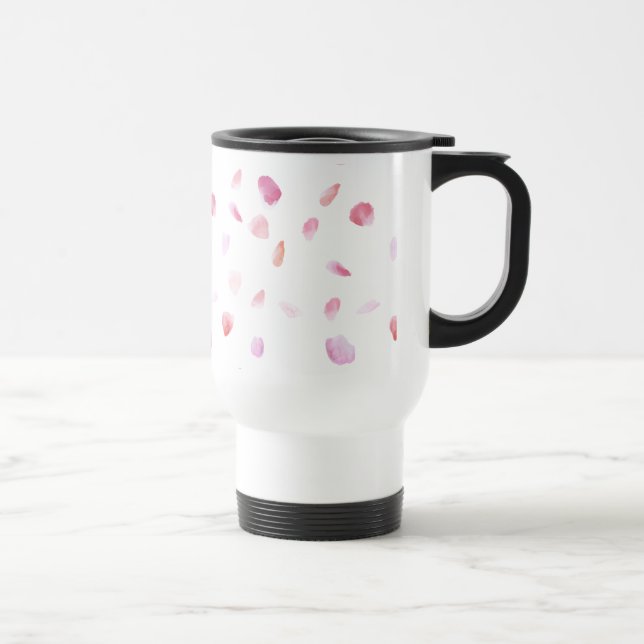 Taza De Viaje Petales de Rosa románticos (Derecha)