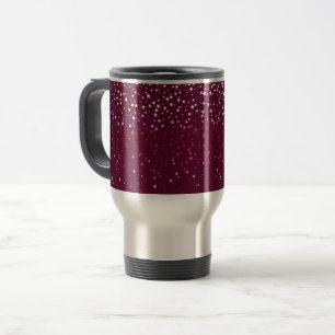Taza De Viaje Petite Berry Stars Travel Coffee Mug-Wine
