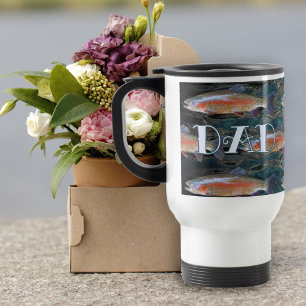 Taza De Viaje Pez Papá Arcoíris Trucha