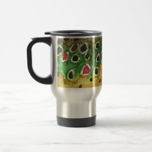 Taza De Viaje Pez trucha marrón