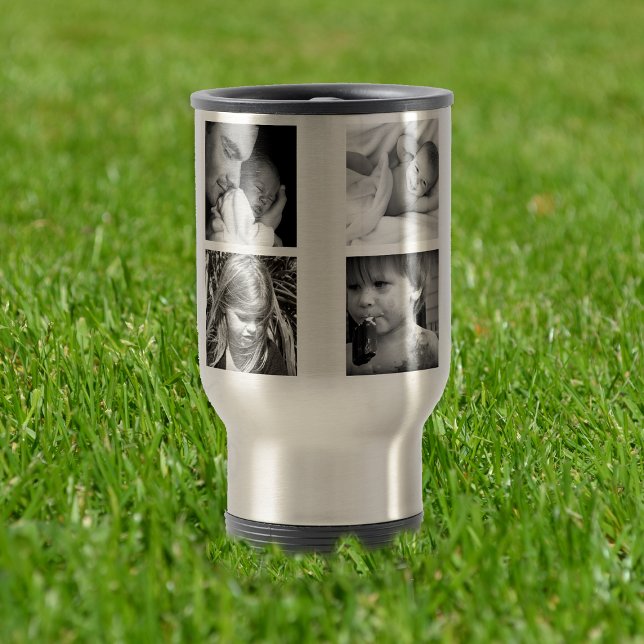 Taza De Viaje Photo collage, black and white (Subido por el creador)