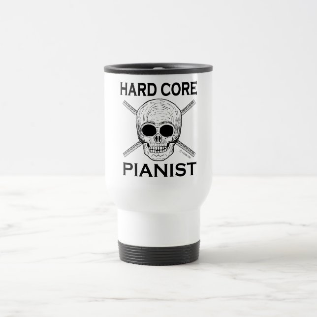 Taza De Viaje Pianista de núcleo duro (Centro)