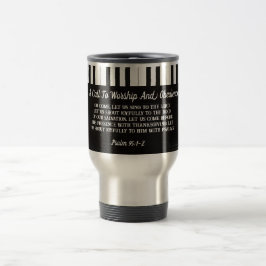 Taza De Viaje Piano Clave Biblia Verse Tragar Viajes