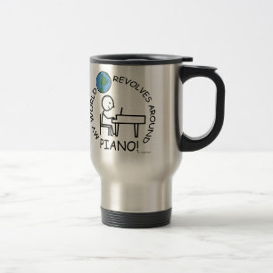 Taza De Viaje Piano - El mundo gira