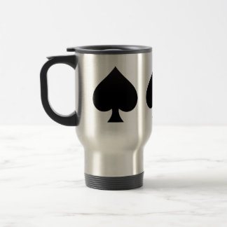 Taza De Viaje Pica Negra - Palo de Cartas, Poker, Lanza