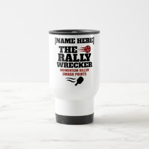 Taza De Viaje Pickleball Nombre Personalizado El Destructor de R