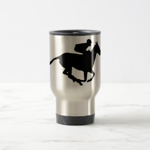 Taza De Viaje Pictograma de Carreras de caballo