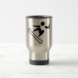 Taza De Viaje Pictograma de Snowboard