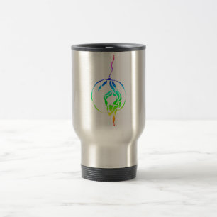 Taza De Viaje Pie aéreo del aro a dirigir en arco iris