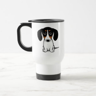 Taza De Viaje Piebald Dachshund Cuppy Perro Viaje Mug
