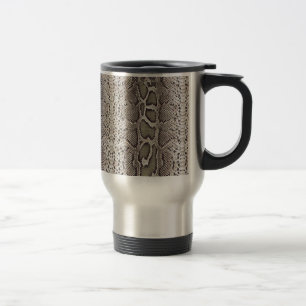 Taza De Viaje Piel de serpiente Faux Boa Constrictor
