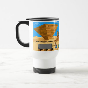 Taza De Viaje Piensa fuera de la pirámide
