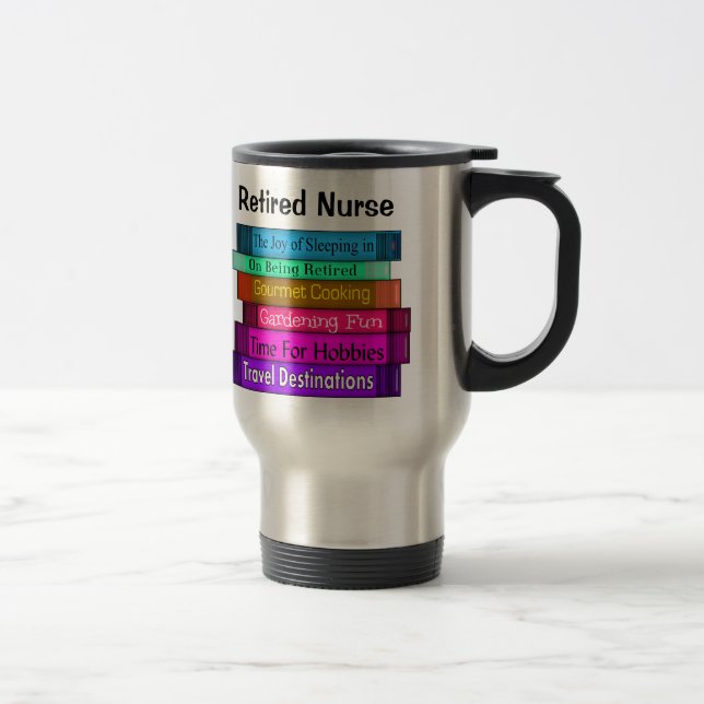 Taza De Viaje Pila jubilada de los regalos de la enfermera del (Derecha)