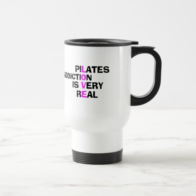 Taza De Viaje Pilates Travel Mug - Graciosos Regalos De Fitness (Derecha)