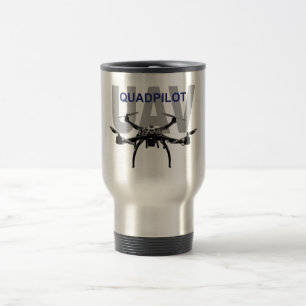 Taza De Viaje Piloto del UAV Quadpilot Quadcopter