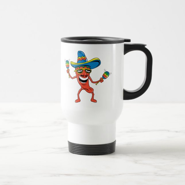 Taza De Viaje Pimienta de chile mexicana (Derecha)
