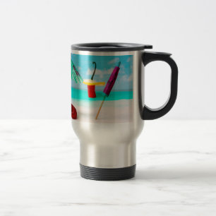 Taza De Viaje Pimientos De Chili Junto Al Mar