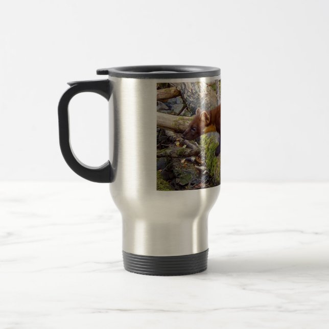 Taza De Viaje Pine Marten en Log (Izquierda)