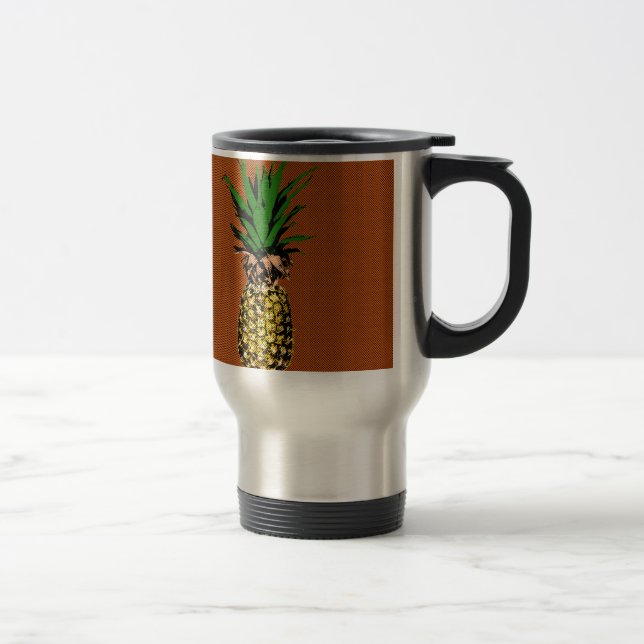 Taza De Viaje Pineapple Newsprint (Derecha)