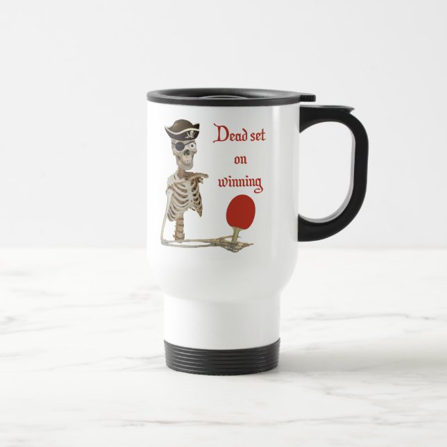 Taza De Viaje Ping-pong muerto del pirata del sistema (Derecha)