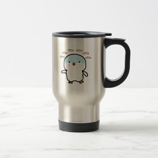 Taza De Viaje Pingüino Azul (Derecha)