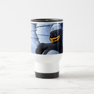 Taza De Viaje Pingüino bailando