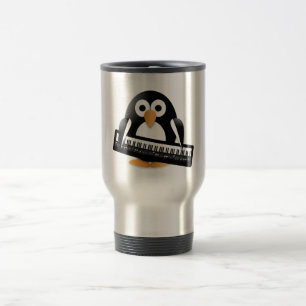 Taza De Viaje Pingüino con piano