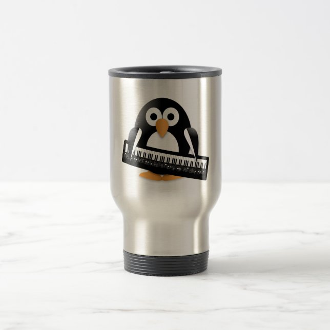 Taza De Viaje Pingüino con piano (Centro)