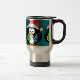 Taza De Viaje Pingüino con regalos
