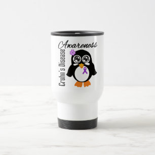 Taza De Viaje Pingüino de la conciencia de la enfermedad de