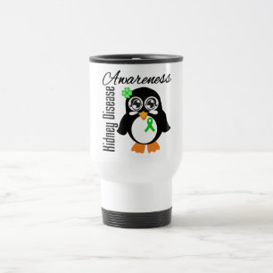 Taza De Viaje Pingüino de la conciencia de la enfermedad de