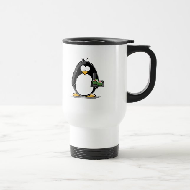 Taza De Viaje Pingüino del sushi (Derecha)