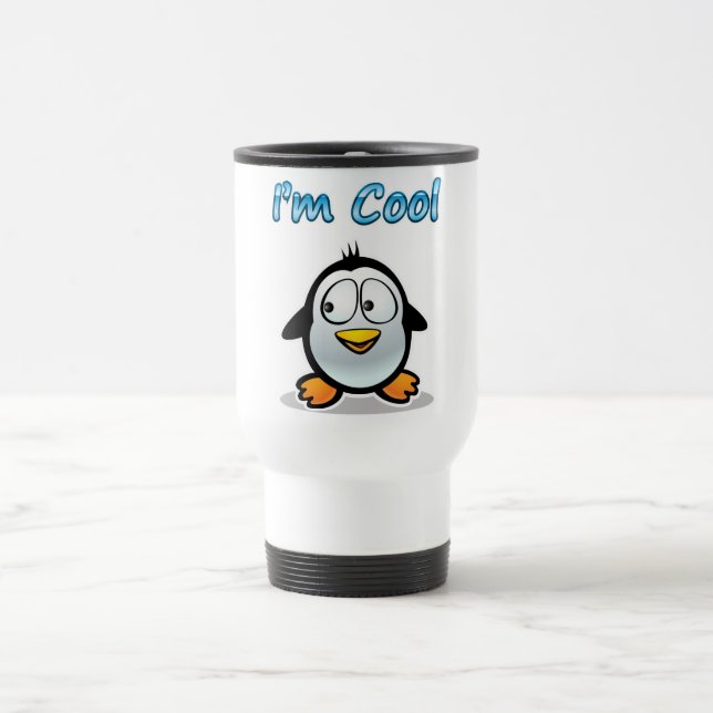Taza De Viaje Pingüino fresco (Centro)