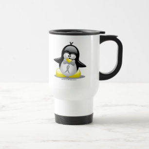 Taza De Viaje Pingüino gris/de plata de la cinta