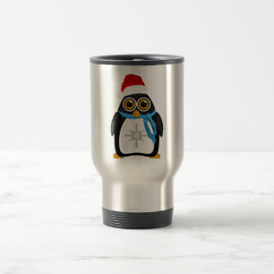 Taza De Viaje Pingüino navidad